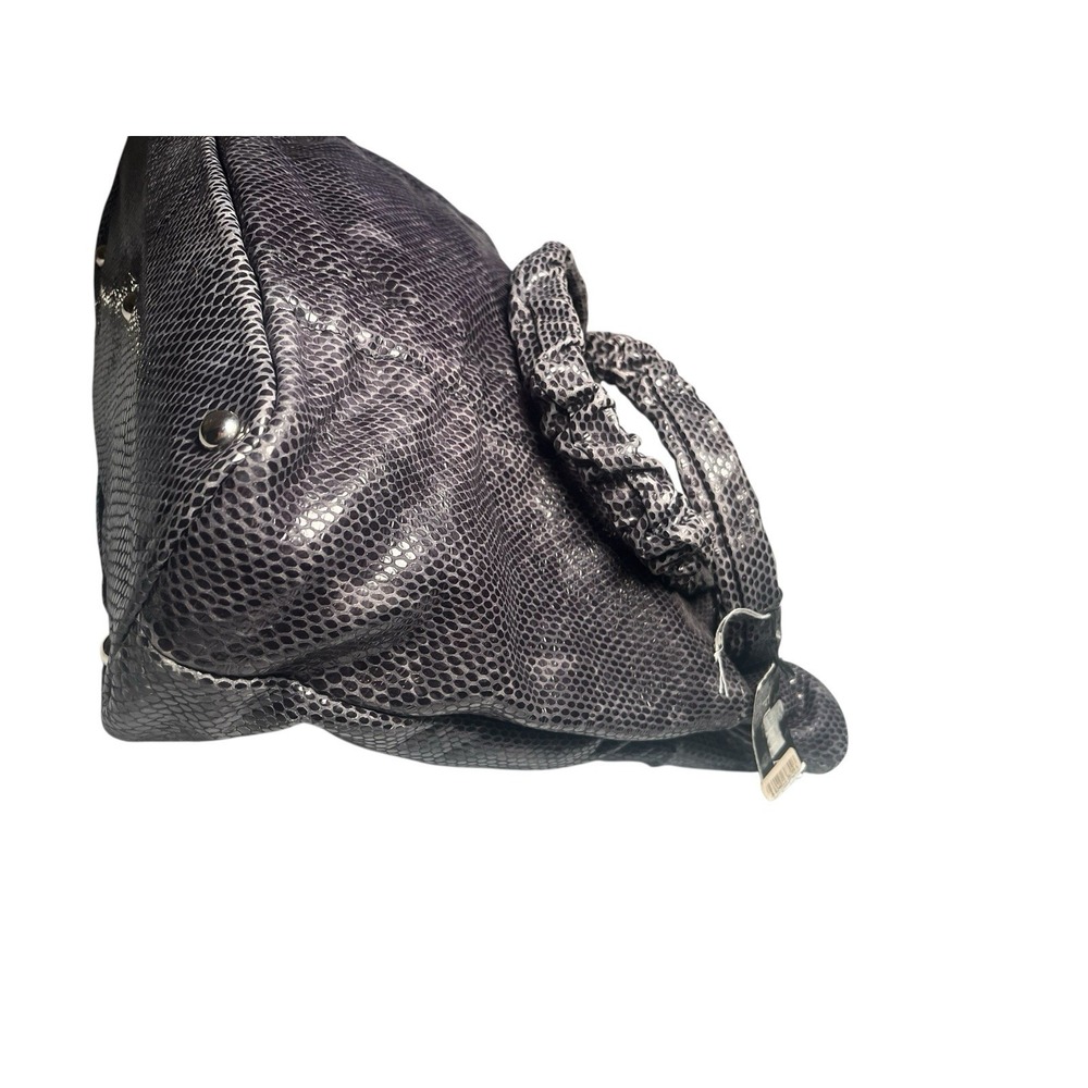 Furla Leather Handbag, Grey Blue, Silver Hardware, Made In Italy - Picture 11 of 16